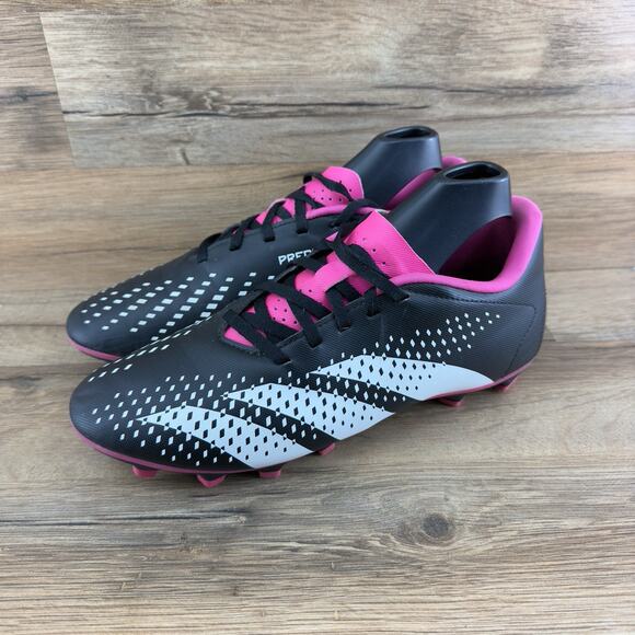 Adidas Size 7.5 Soccer Predator Accuracy.4 FG Blk/Team Shock Pink GW4604 - Picture 1 of 7